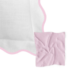 Load image into Gallery viewer, Scalloped Sham, Pink / White by Laura Park