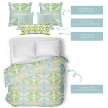 Load image into Gallery viewer, Elephant Falls Duvet Cover by Laura Park
