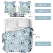 Load image into Gallery viewer, Ocean Breeze Duvet Cover by Laura Park