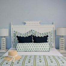 Load image into Gallery viewer, Rosemary Stripe Lagoon Microlux Sham by Laura Park
