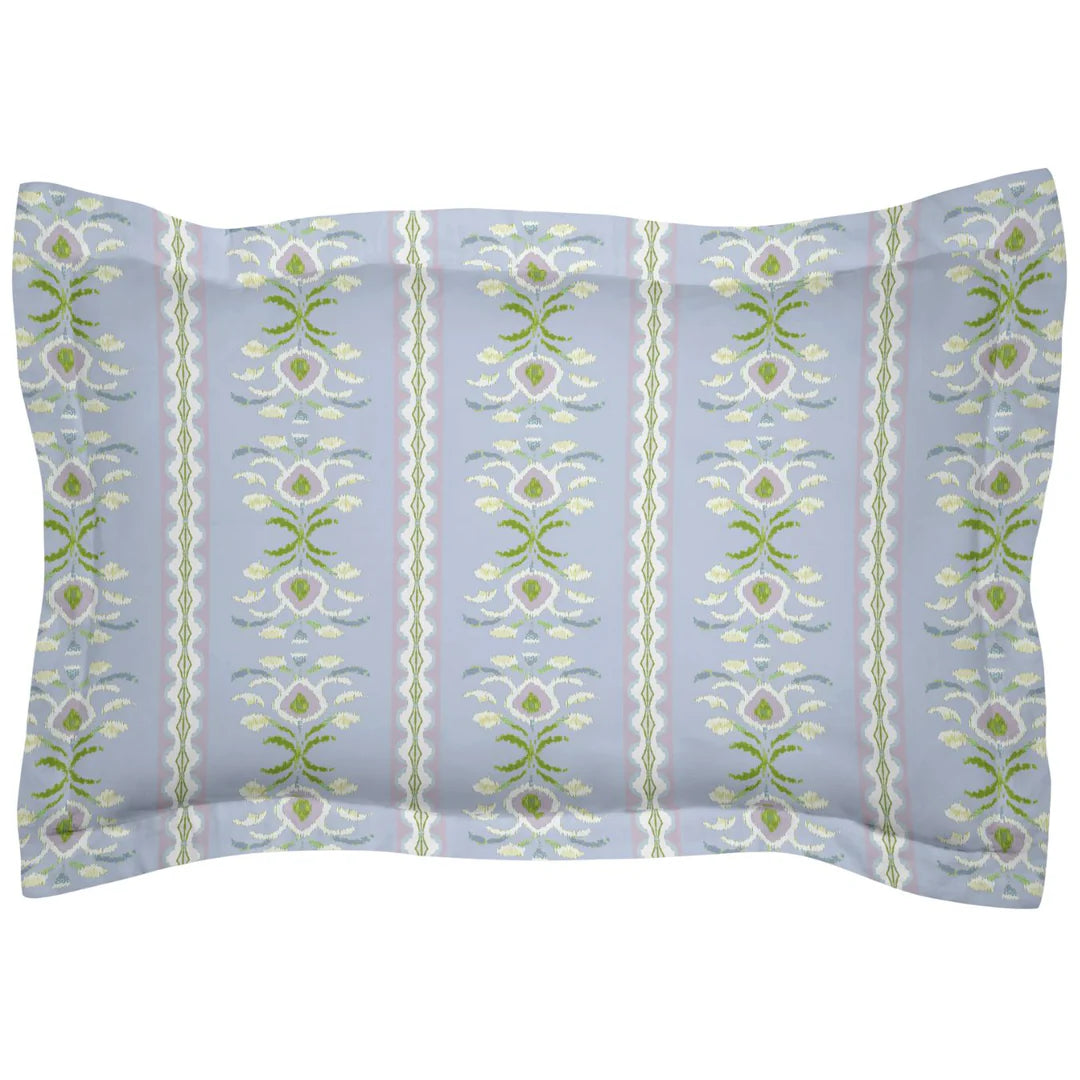Rosemary Stripe Lavender Microlux Sham by Laura Park