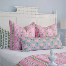 Load image into Gallery viewer, Rosemary Stripe Pink Comforter Set by Laura Park