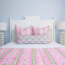 Load image into Gallery viewer, Rosemary Stripe Pink Comforter Set by Laura Park
