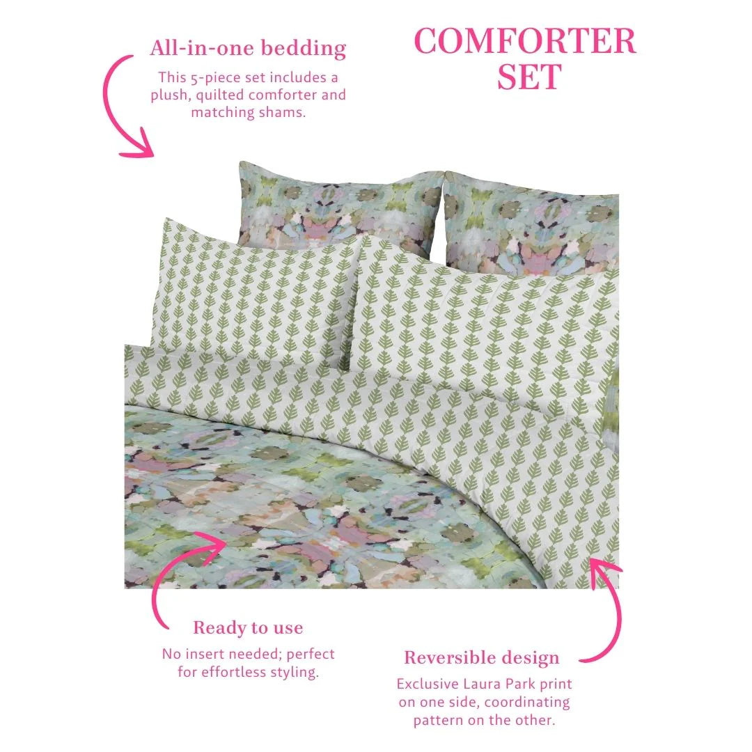 Martini Olives Comforter Set by Laura Park