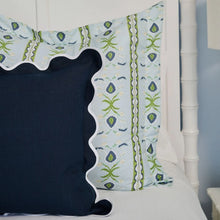 Load image into Gallery viewer, Rosemary Stripe Lagoon Microlux Sham by Laura Park
