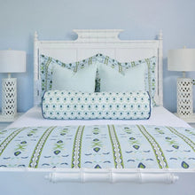 Load image into Gallery viewer, Rosemary Stripe Lagoon Microlux Sham by Laura Park
