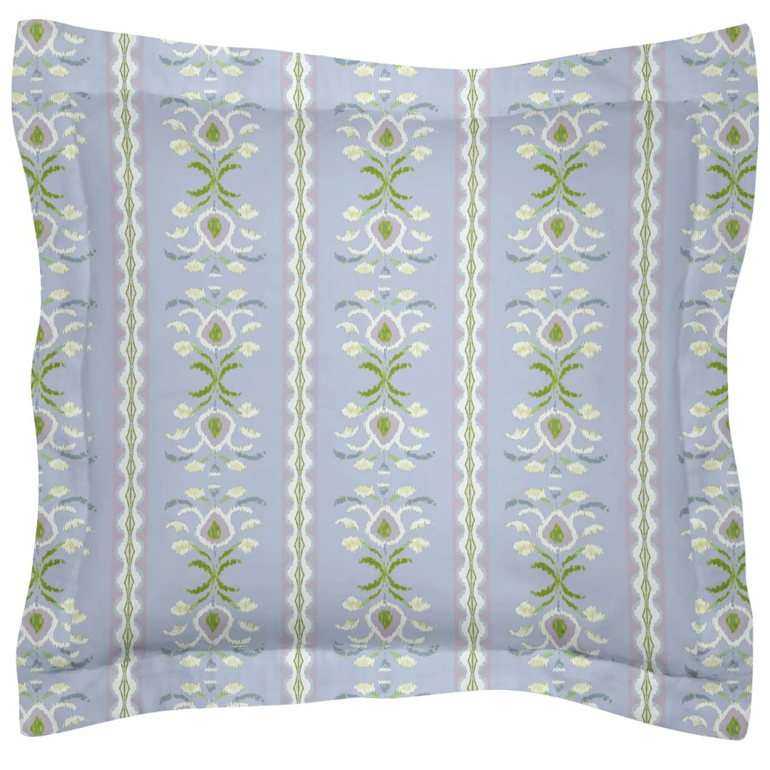 Rosemary Stripe Lavender Microlux Sham by Laura Park