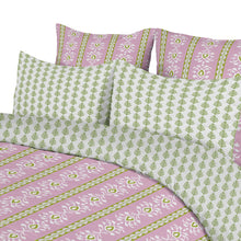 Load image into Gallery viewer, Rosemary Stripe Pink Comforter Set by Laura Park
