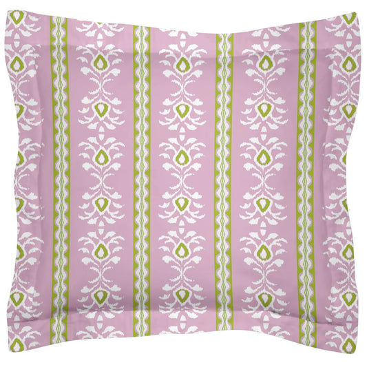 Rosemary Stripe Pink Microlux Sham by Laura Park