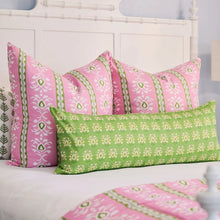 Load image into Gallery viewer, Rosemary Stripe Pink Comforter Set by Laura Park
